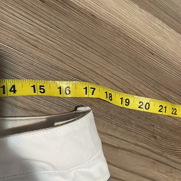 Athleta Ski Pants White Gray Zippered pockets Women’s L Adjustable Snowboarding - Picture 4 of 15